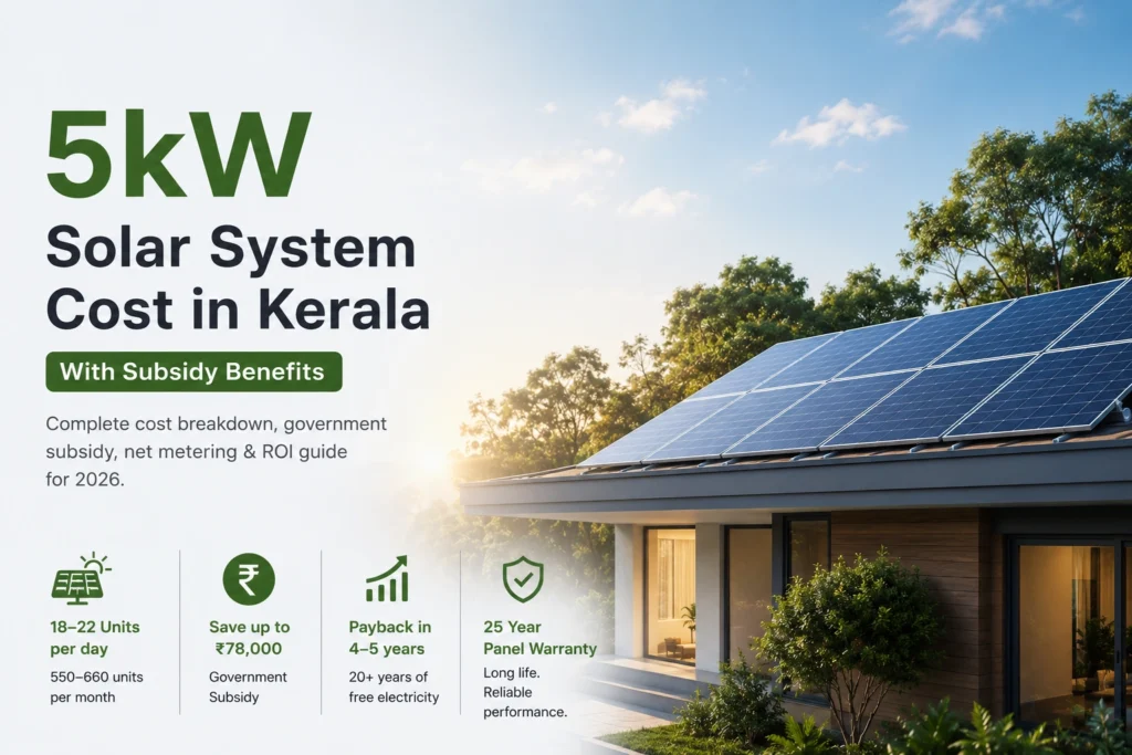 5kW Solar System Cost in Kerala