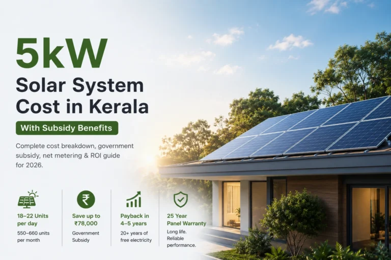 5kW Solar System Cost in Kerala